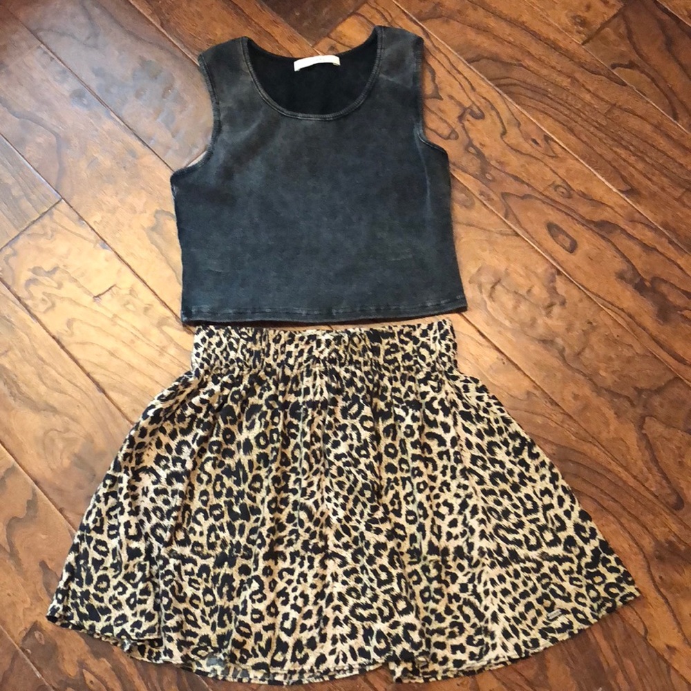 Victoria Secret Leopard Print Skirt
